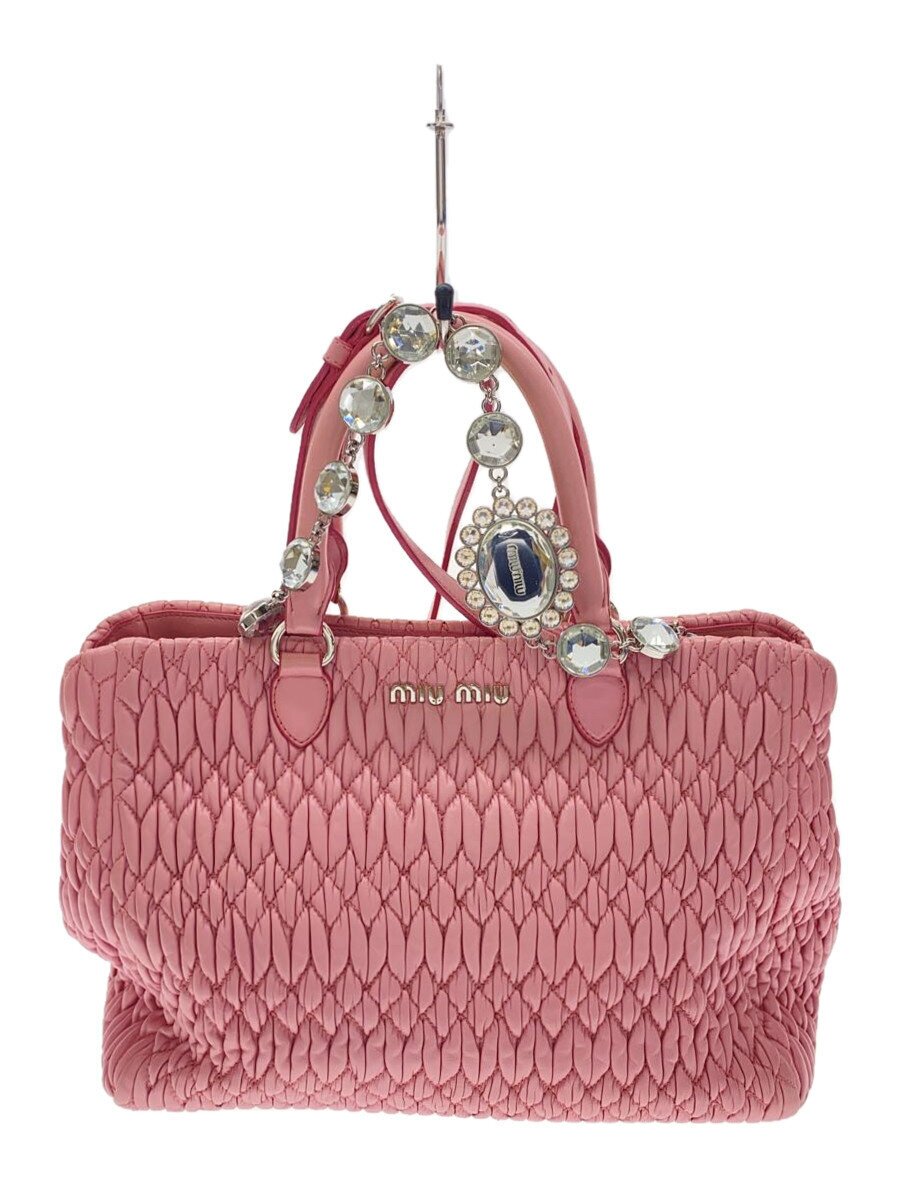 楽天2nd STREET 楽天市場店【中古】MIU MIU◆マテラッセ/3way/クリスタル/ショルダーバッグ/レザー/PNK//【バッグ】