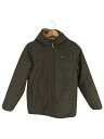 【中古】patagonia◆パタゴニアQC-014322/ジャケット/XL/ポリエステル/GRN【キッズ】