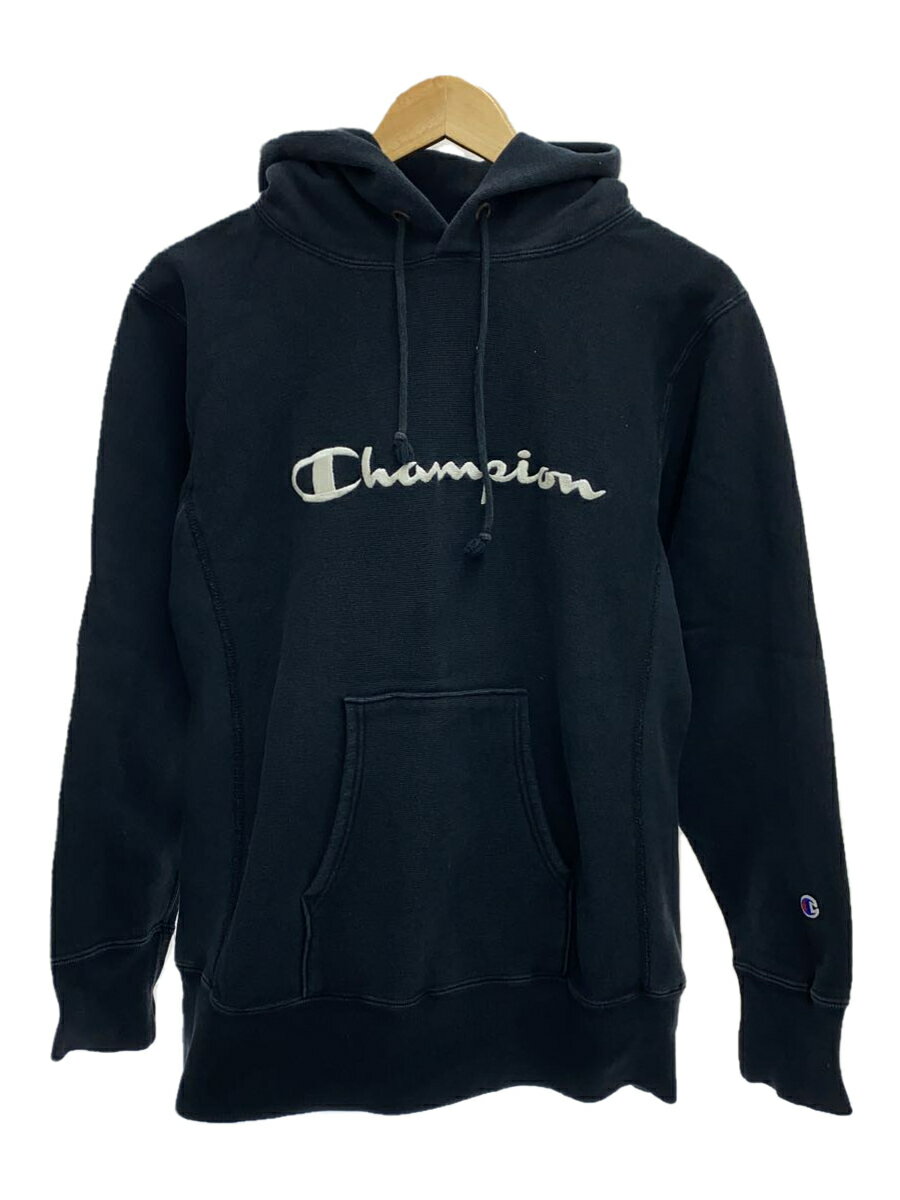 【中古】Champion◆チャンピオン/パーカー/L/コットン/BLK/C3-L107【メンズウェア】