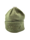 【中古】Dime◆CURSIVE BEANIE/ニットキャップ/--/アクリル/KHK/無地/メンズ【服飾雑貨他】
