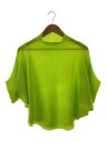 【中古】me ISSEY MIYAKE◆BASKET KNIT STRETCH PLEATS TOP/ポリエステル/YLW/MI43KK521【レディースウェア...