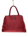 【中古】PRADA◆トートバッグ/ナイロン/RED【バッグ】(4)
