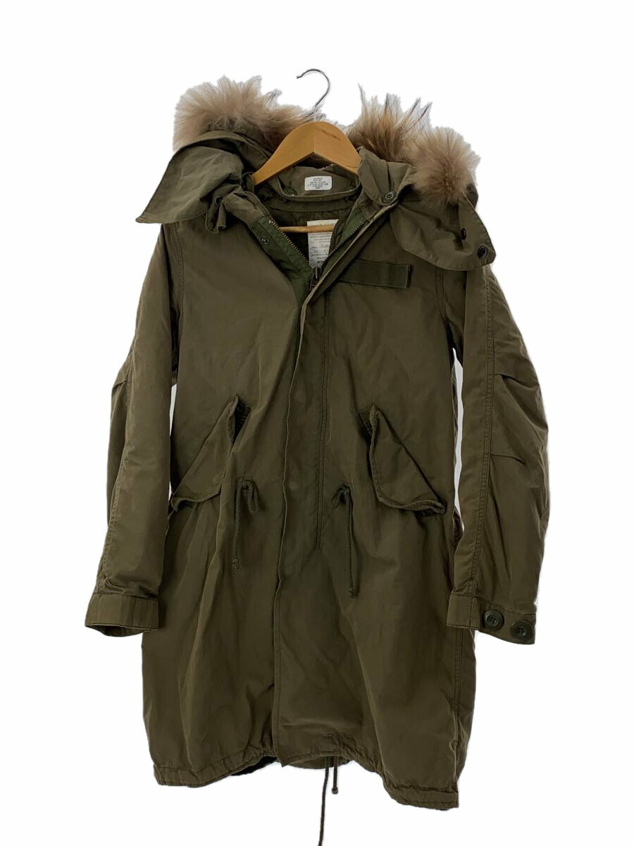 【中古】AVIREX◆モッズコート/S/ポリエステル/KHK/無地/6152147【メンズウェア】