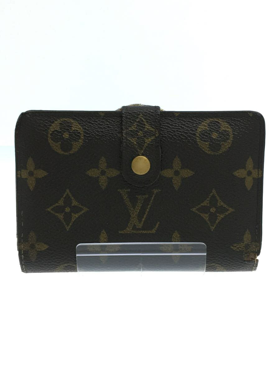 【中古】LOUIS VUITTON◆ポルト・モネ・ビエ・ヴィエノワ_モノグラム・キャンバス_BRW/PVC/BRW/メンズ【服飾雑貨他】