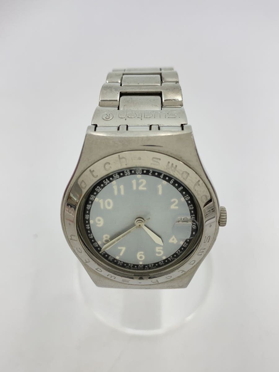 SWATCH◆クォーツ腕時計/アナログ/--/BLU/SLV
