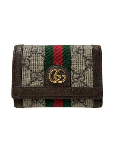 【中古】GUCCI◆GGロゴ/3つ折り財布/レザー/BRW/レディース/644334・534563【服飾雑貨他】 【中古】GUCCI◆GGロゴ/3つ折り財布/レザー/BRW/レディース/644334・534563【服飾雑貨他】