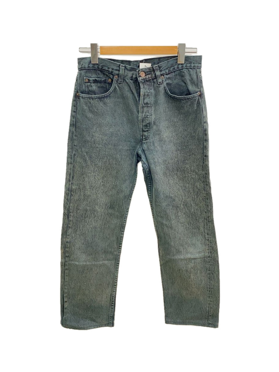 【中古】Levi’s◆501/後染め/ストレートパンツ/--/デニム/BLK【メンズウェア】