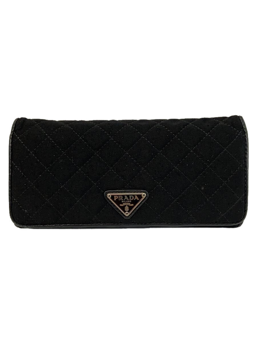 【中古】PRADA◆長財布/--/BLK/レディース【服飾雑貨他】