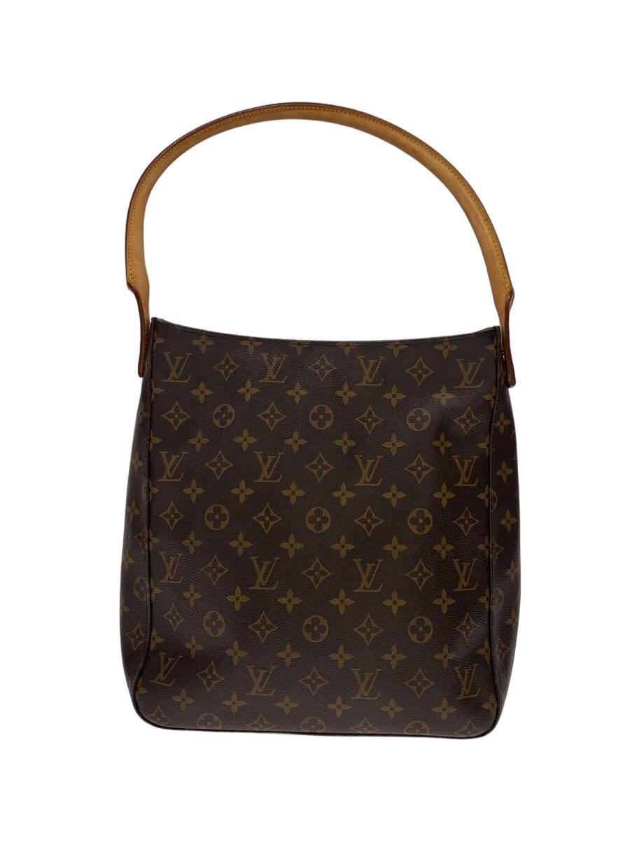 LOUIS VUITTON◆Louis Vuitton ルーピングGM_モノグラム・キャンバス/PVC/BRW