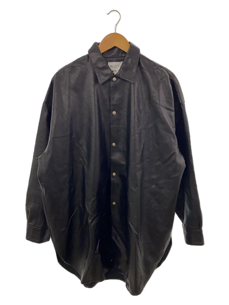 【中古】REPLAY◆レザージャケット・ブルゾン/2/フェイクレザー/BLK/Rep-2-003【メンズウェア】