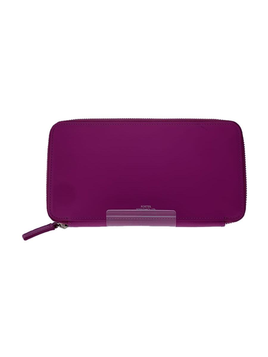 【中古】PORTER GIRL◆CAB WALLET/長財布/レザー/PNK/レディース【服飾雑貨他】