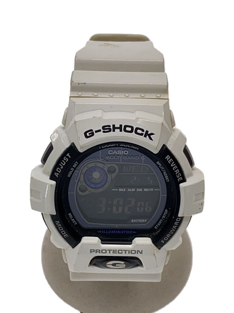Other - 【中古】CASIO◆ソーラー腕時計・G-SHOCK/デジタル/ラバー/WHT/WHT/SS【服飾雑貨他】