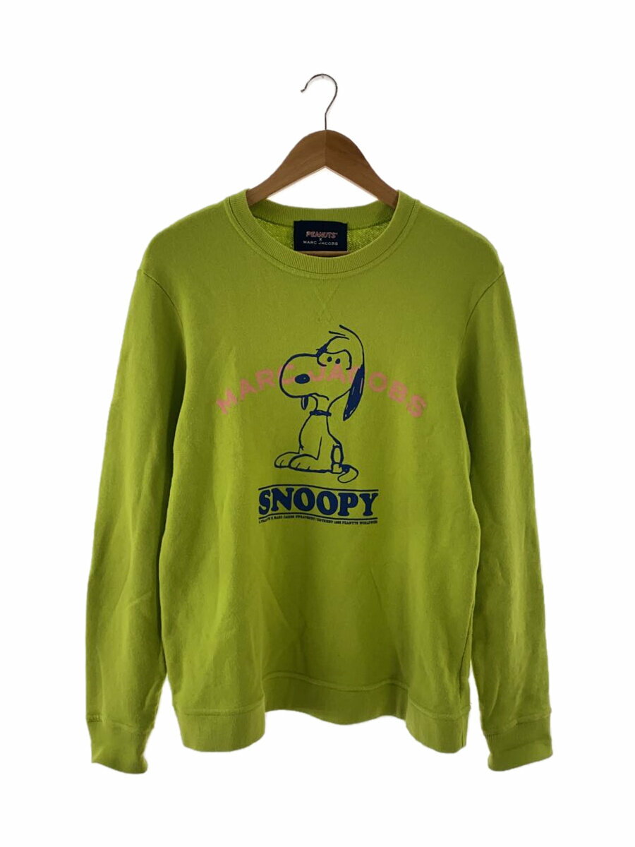 【中古】MARC JACOBS◆毛羽立ち有/Peanuts I Feel Mean Crew/XS/コットン/GRN/C604P23PF21【レディースウェア】
