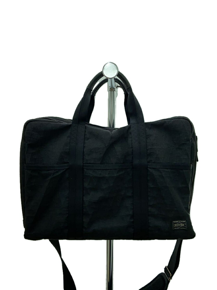 【中古】PORTER◆ショルダーバッグ/--/BLK/無地/ポーター/ブラック【バッグ】
