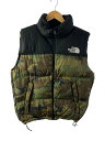 【中古】THE NORTH FACE◆NOVELTY NUPTSE VEST_ノベルティーヌプシベスト/M/ナイロン/マルチカラー【メンズウェア】