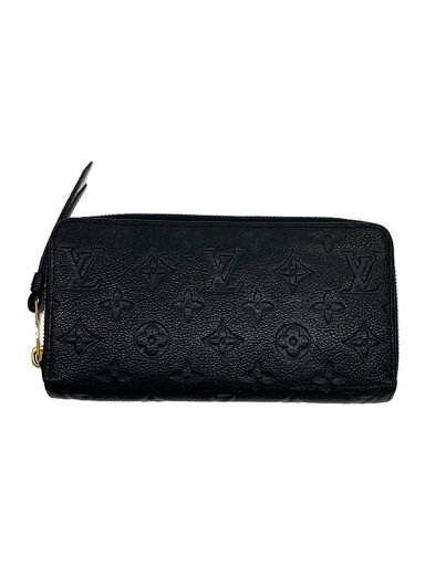 【中古】LOUIS VUITTON◆ジッピー・ウォレット_モノグラム・アンプラント_BLK/牛革/BLK/総柄/メンズ【服飾雑貨他】 【中古】LOUIS VUITTON◆ジッピー・ウォレット_モノグラム・アンプラント_BLK/牛革/BLK/総柄/メンズ【服飾雑貨他】