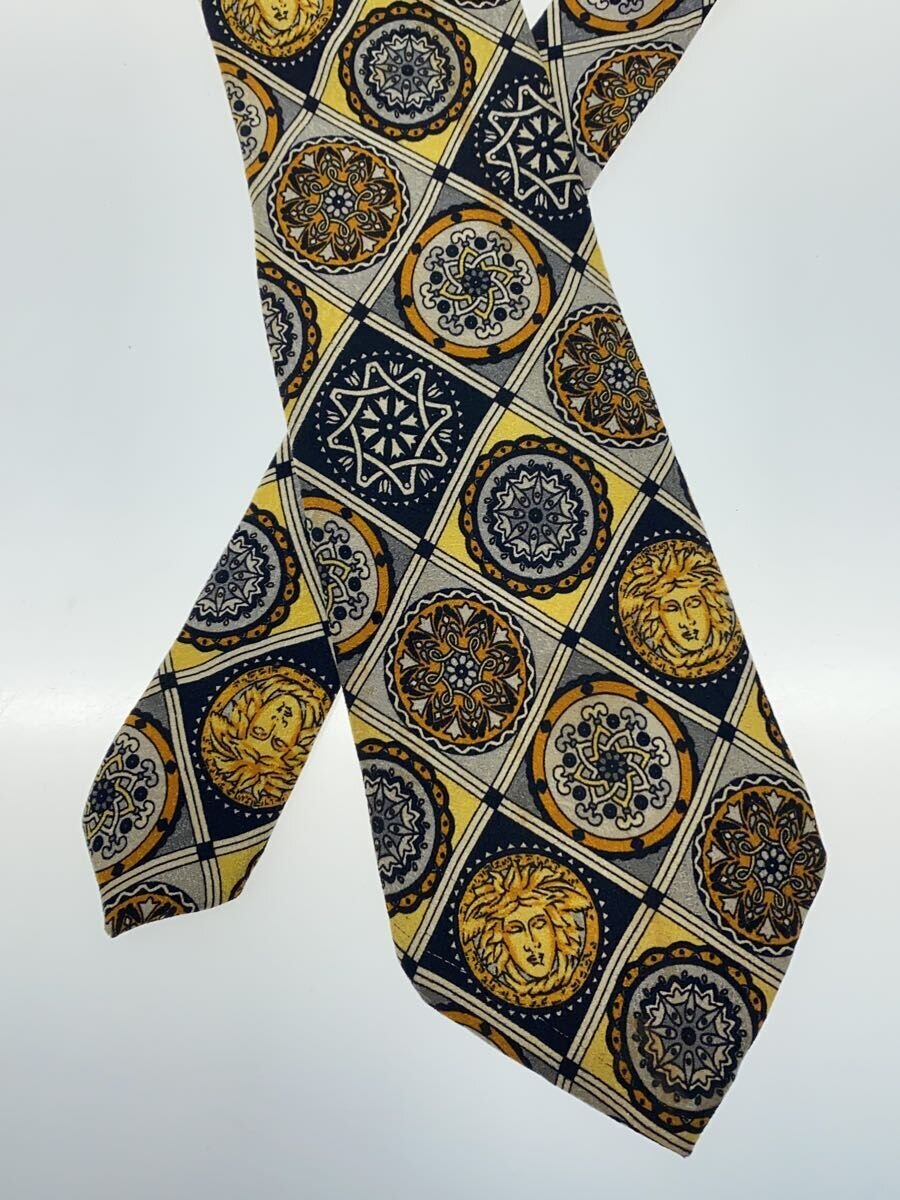 【中古】GIANNI VERSACE◆ネクタイ/シルク/マルチカラー/総柄/メンズ【服飾雑貨他】