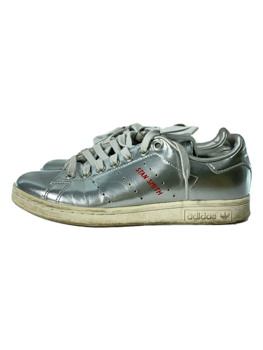 【中古】adidas◆オリジナルス/STAN SMITH/スタンスミス/シルバー/FW5363/24cm/SLV【シューズ】