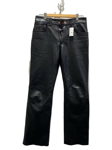 【中古】moto field/ボトム/L/レザー/BLK/無地【メンズウェア】 【中古】moto field/ボトム/L/レザー/BLK/無地【メンズウェア】
