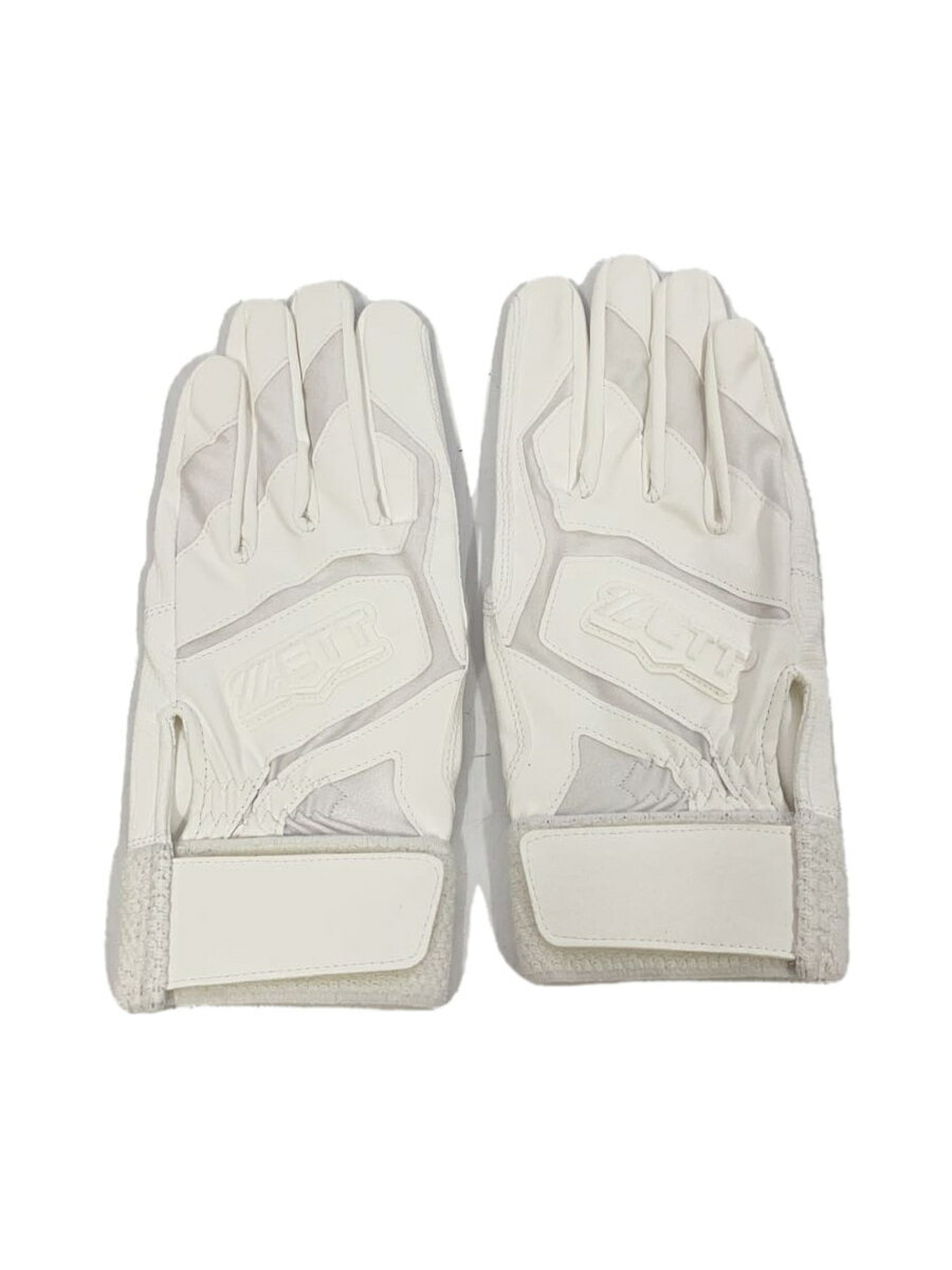 【中古】ZETT◆グローブ/野球用品/WHT【スポーツ】