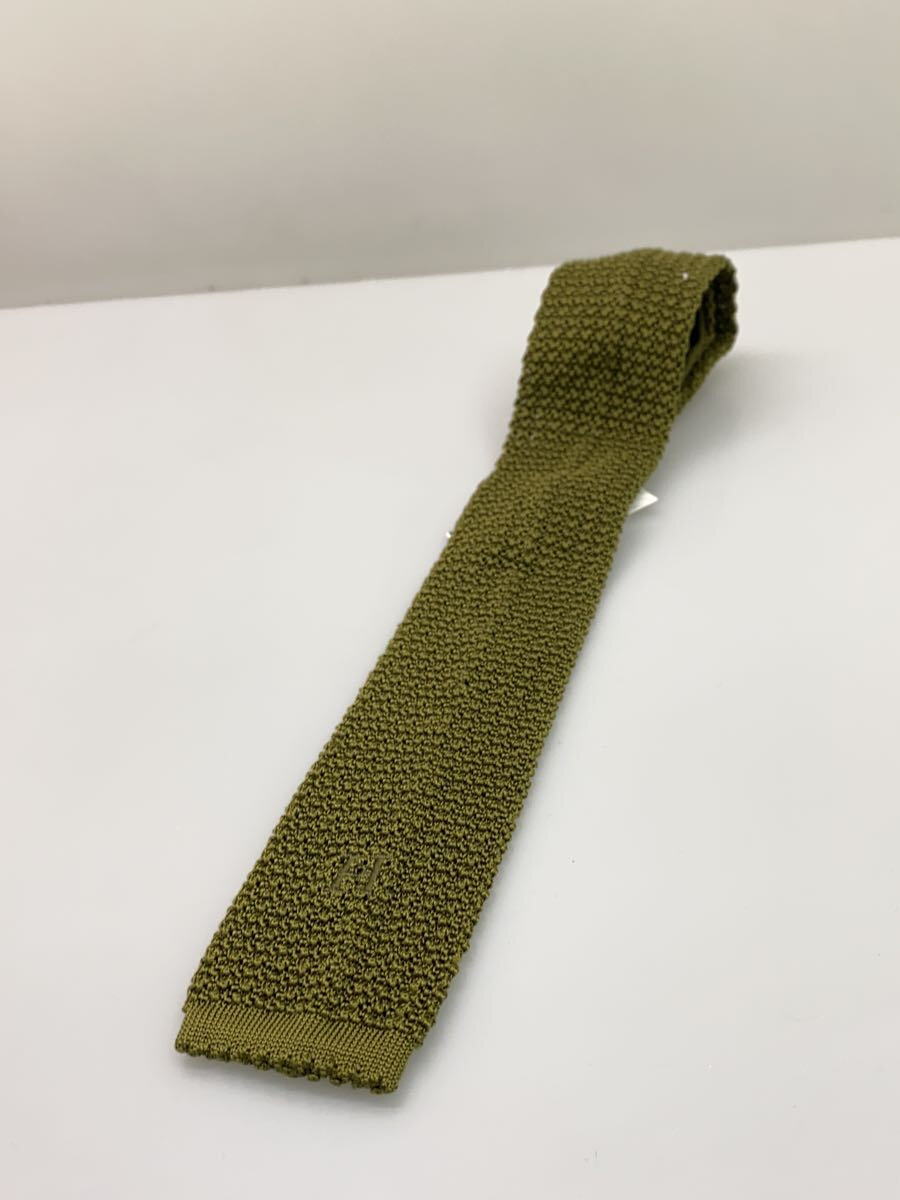 【中古】HERMES◆ネクタイ/シルク/グリーン/メンズ【服飾雑貨他】