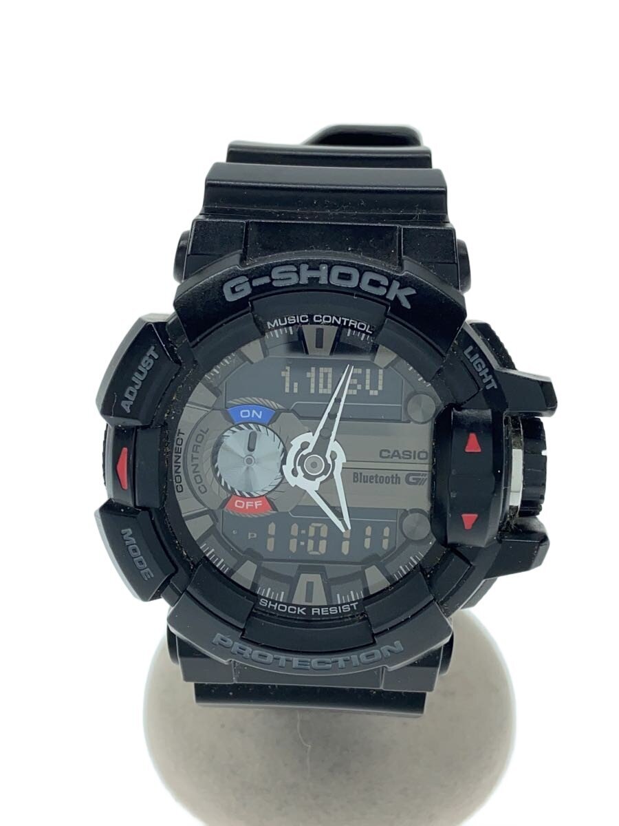 【中古】CASIO◆クォーツ腕時計・G-SHOCK/デジアナ/ラバー/SLV/BLK【服飾雑貨他】