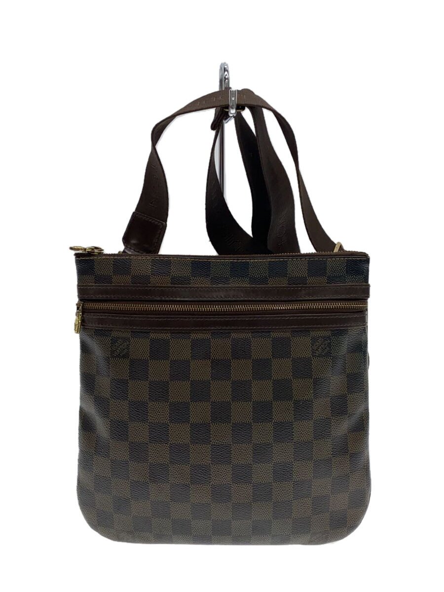 【中古】LOUIS VUITTON◆ポシェット・ボスフォール_ダミエ・エベヌ_BRW/PVC/BRW//【バッグ】