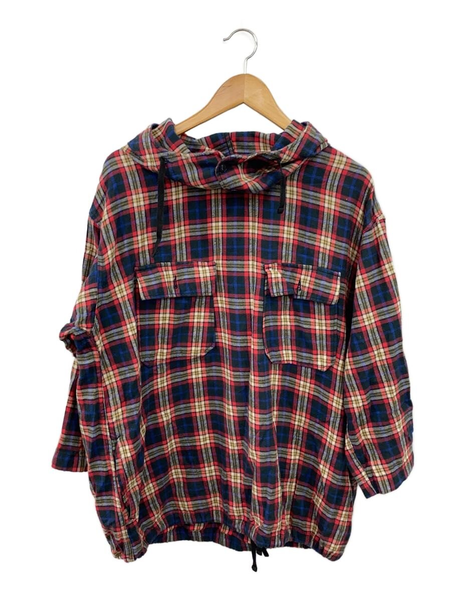 Engineered Garments◆cagoule shirt/使用感有/S/コットン/RED//
