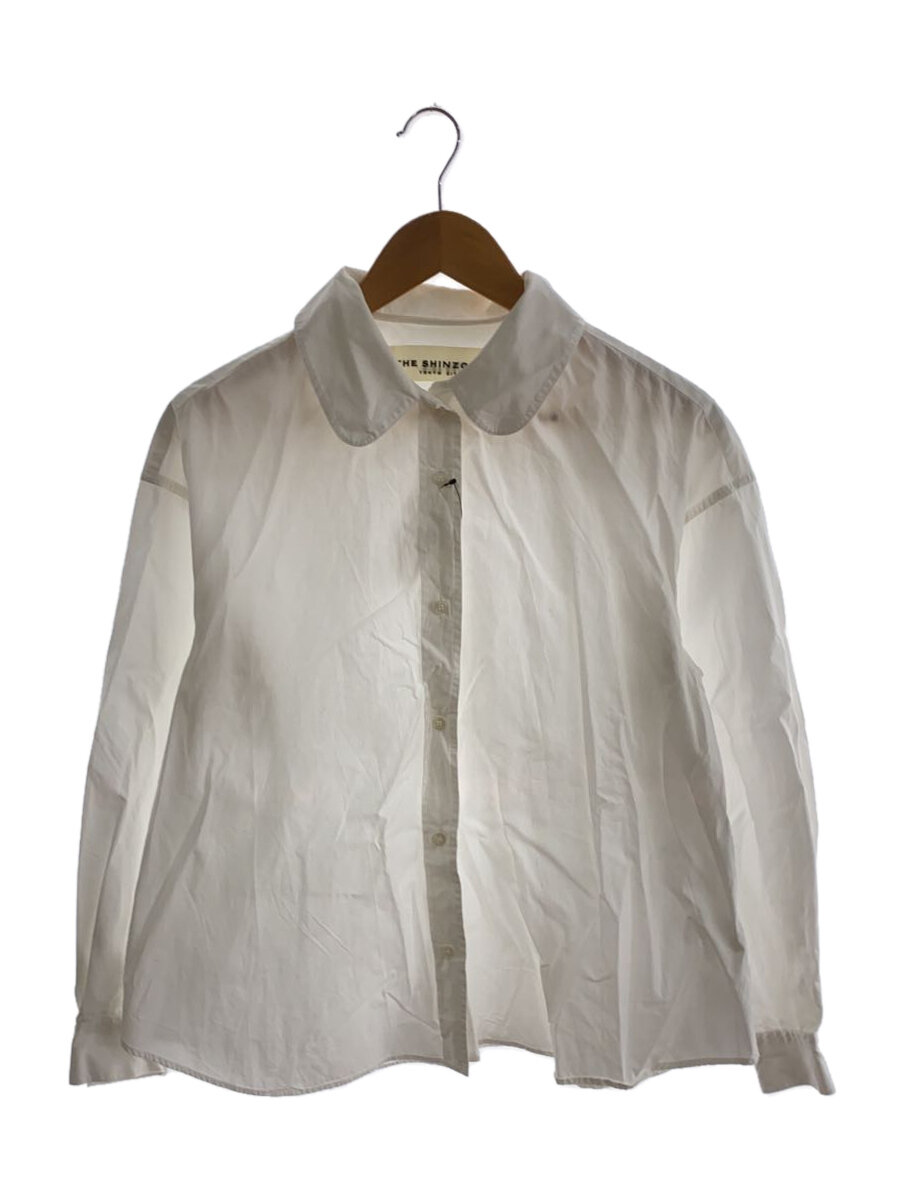 【中古】The Shinzone◆半袖シャツ/36/コットン/WHT/無地/23SMSBL01【レディースウェア】