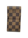 【中古】LOUIS VUITTON◆シガレットケース/レザー/メンズ【服飾雑貨他】