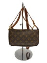 【中古】LOUIS VUITTON◆1)ポシェット・アクセソワール_モノグラム・キャンバス_BRW/PVC/BRW【バッグ】