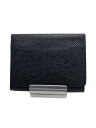 【中古】LOUIS VUITTON◆アンヴェロップ・カルト・ドゥ・ヴィジットNM_タイガ_BLK/牛革/BLK/メンズ【服飾雑貨他】