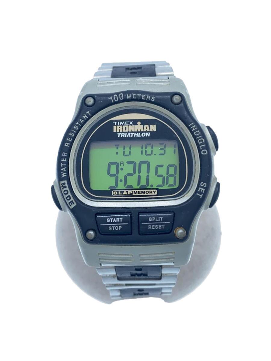 【中古】TIMEX◆クォーツ腕時計/デジ