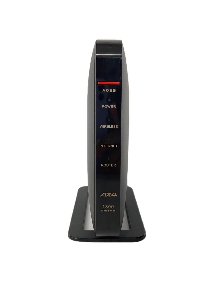 【中古】BUFFALO◆無線LANルーター(Wi-Fiルーター) WSR-1800AX4S-BK【パソコン】