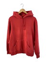 【中古】Supreme◆Overdyed Hooded Sweatshirt/S/コットン/レッド/無地【メンズウェア】