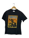 【中古】M&O knits/00s/NIRVANA/Tシャツ/M/コットン/ブラック/プリント【メンズウェア】