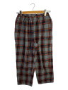 【中古】nonnative◆ウールタータンギャザーパンツ/L/ウール/グレー/チェック/222-3364//【レディースウェア】