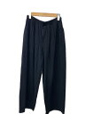 【中古】LAD MUSICIAN◆T-Cloth 2Tuck Cropped Pants/パンツ/コットン/BLK/2320-651【メンズウェア】