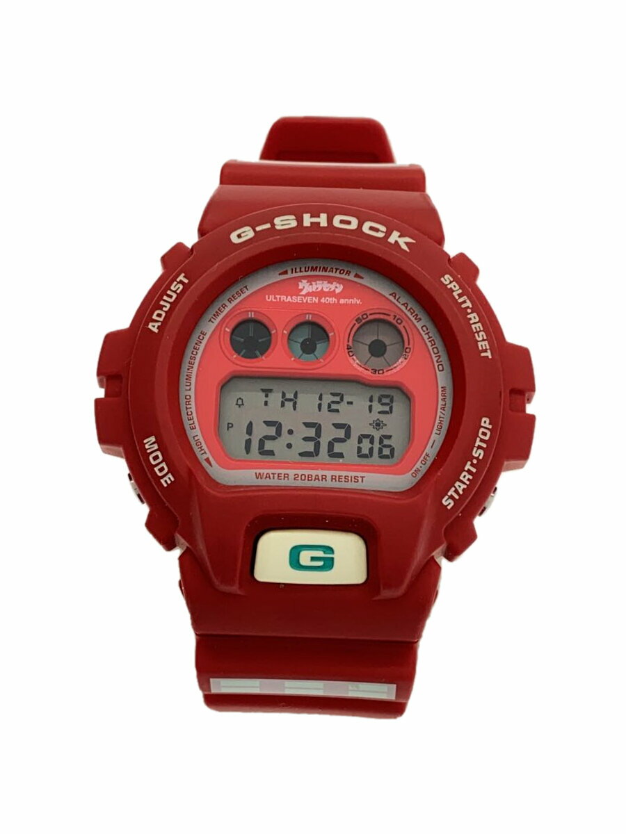 【中古】CASIO◆腕時計/デジアナ/--/RED/RED/DW-6900FS【服飾雑貨他】