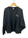 【中古】NIKE◆×STUSSY/Wash Crew Fleece Black/スウェット/XL/コットン/BLK/DO5310-010【メンズウェア】