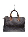 【中古】LOUIS VUITTON◆1)スピーディ30_モノグラム・キャンバス_BRW/PVC/BRW【バッグ】
