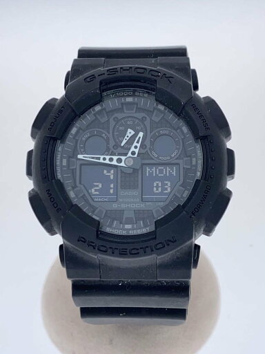 【中古】CASIO◆クォーツ腕時計/デジアナ/ラバー/BLK/BLK/GA-100【服飾雑貨他】 【中古】CASIO◆クォーツ腕時計/デジアナ/ラバー/BLK/BLK/GA-100【服飾雑貨他】