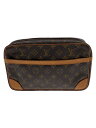 【中古】LOUIS VUITTON◆マルリー・ドラゴンヌGM_モノグラム・キャンバス_BRW/PVC/BRW【バッグ】