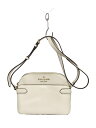 【中古】kate spade new york◆ショルダーバッグ/レザー/WHT/無地/WKR00645【バッグ】