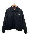 【中古】CREAM SODA◆フラップポケットブルゾン/ジャケット/XL/ポリエステル/BLK/無地【メンズウェア】