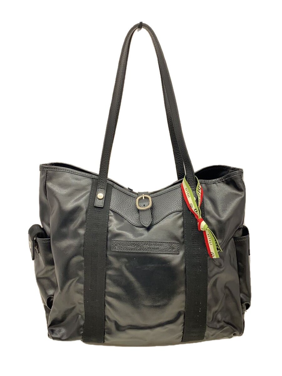 OROBIANCO - 【中古】Orobianco◆トートバッグ/PVC/BLK/20周年/サックスバー【バッグ】