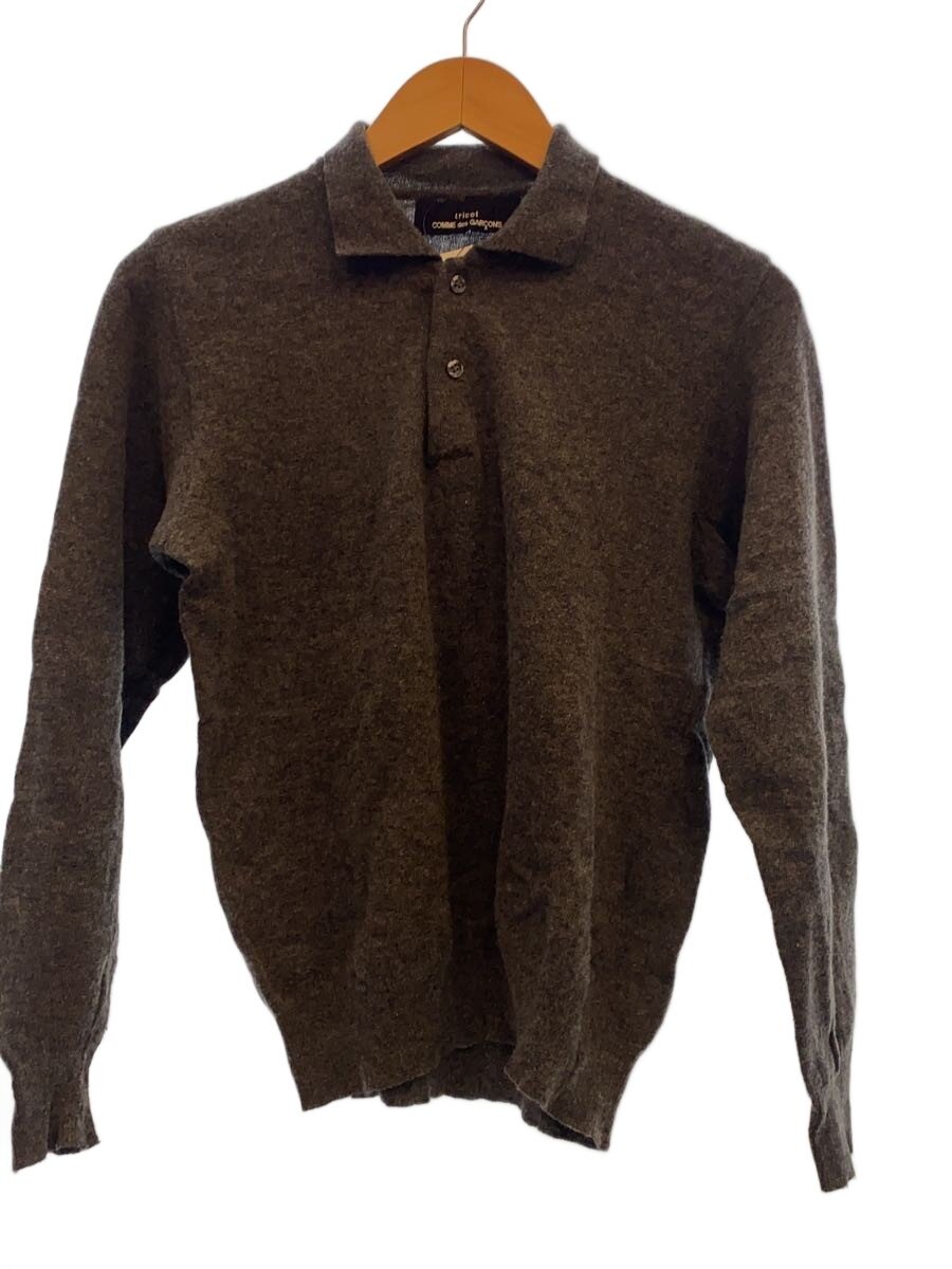 tricot COMME des GARCONS◆OLD VINTAGE/ニットポロ/ニット・セーター(薄手)/--/ウール/GRY/TN-050110