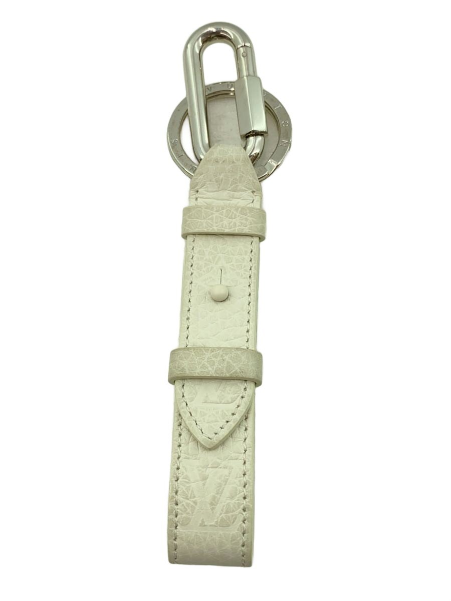 Key Holder - 【中古】LOUIS VUITTON◆ポルト・クレ・ドラゴンヌ_トリヨン/牛革/WHT/メンズ【服飾雑貨他】