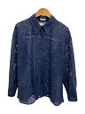 【中古】FRAY I.D◆フラワーレースオーバーシャツ/1/ポリエステル/NVY/無地/FWFB241108//【レディースウェア】(4)