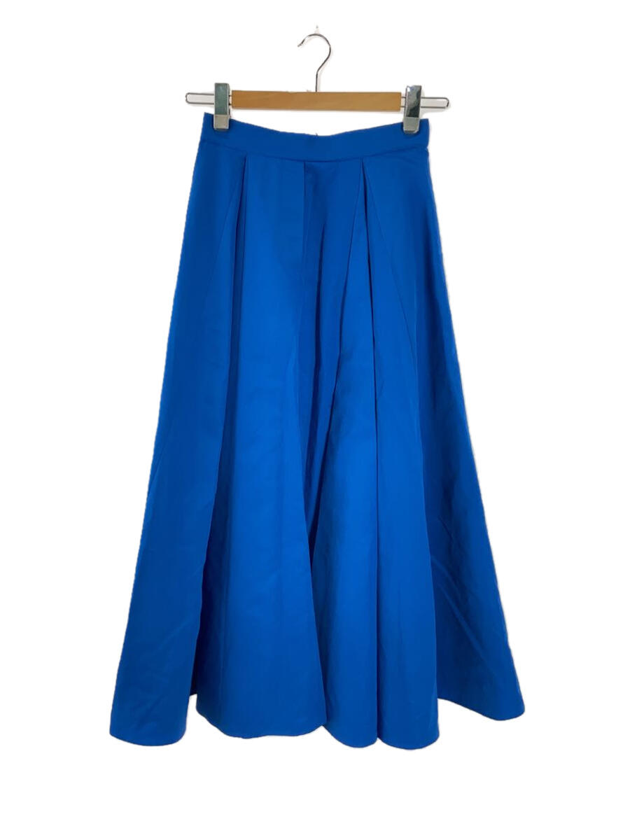 【中古】ADORE◆23SS/ブライトグログランスカート/ロングスカート/36/ポリエステル/BLU/531-3220701【レディースウェア】